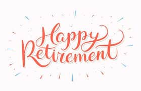 The words Happy Retirement
